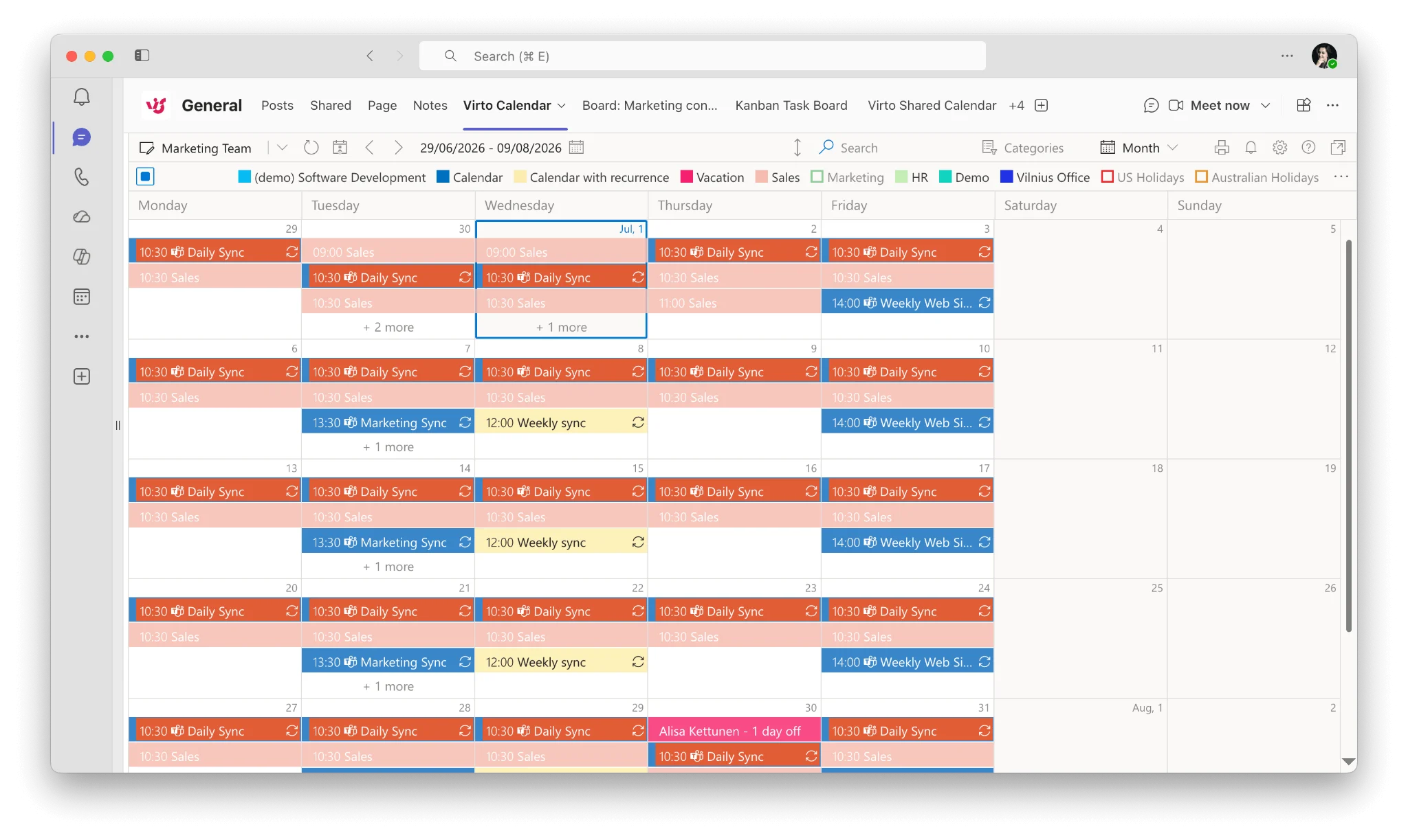 calendar syncing