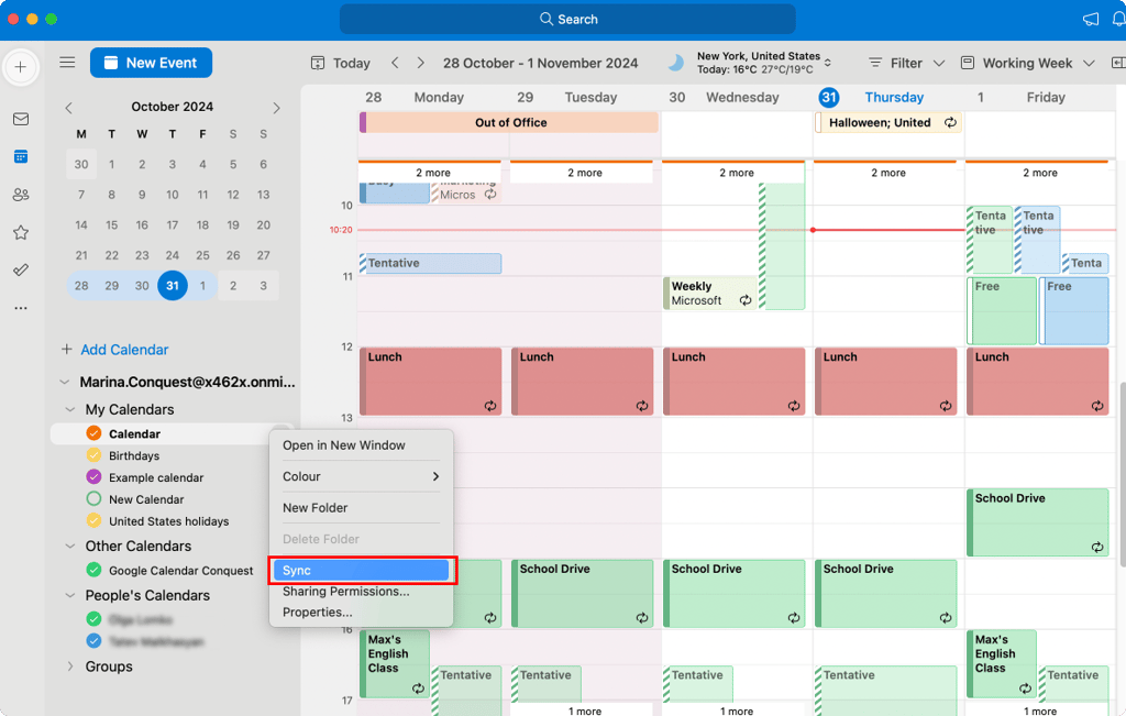 calendar syncing
