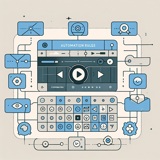 automation rules interface in Capcut with iCal events