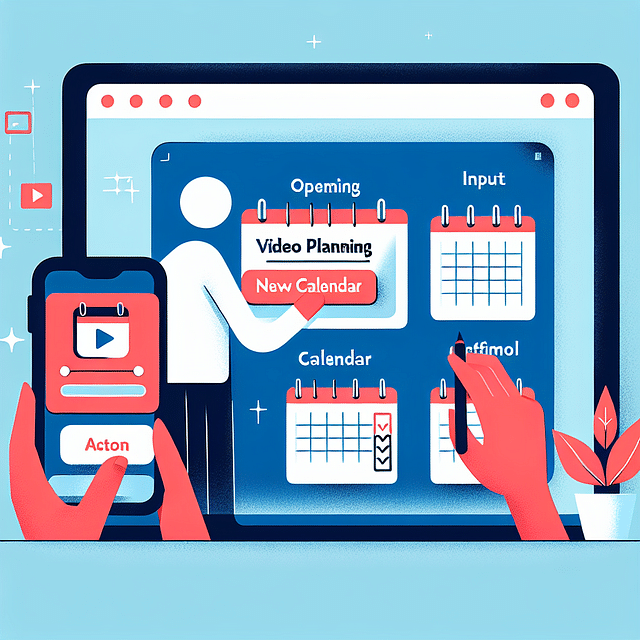 step of creating a new calendar in iCal named Video Planning