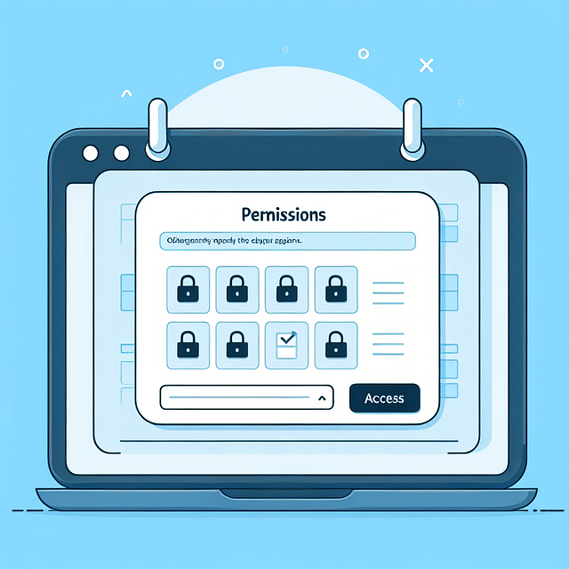 A permissions dialog box in a calendar app showing different access levels