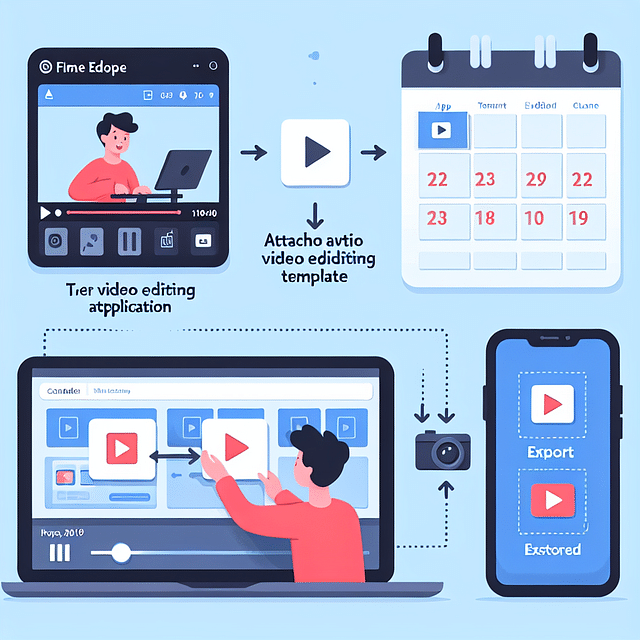 attaching a Capcut template to an iCal event