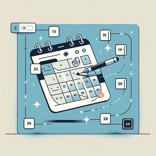 reviewing and refining calendar template