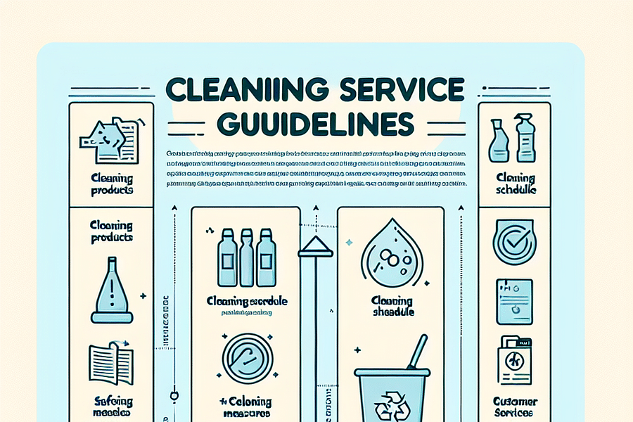 cleaning service guidelines template
