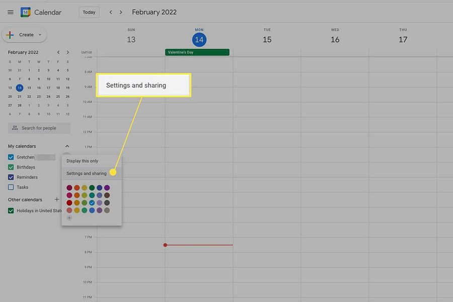 Google Calendar customization options