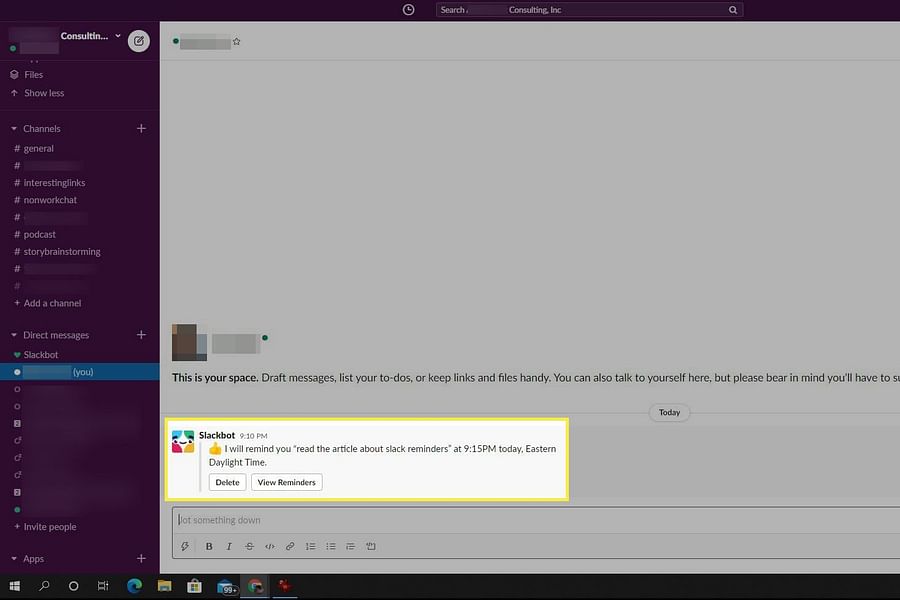 reminder notification icon