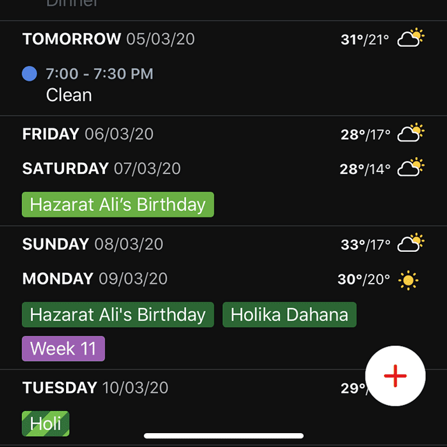 Screenshots of Google Calendar and Apple Calendar user interfaces