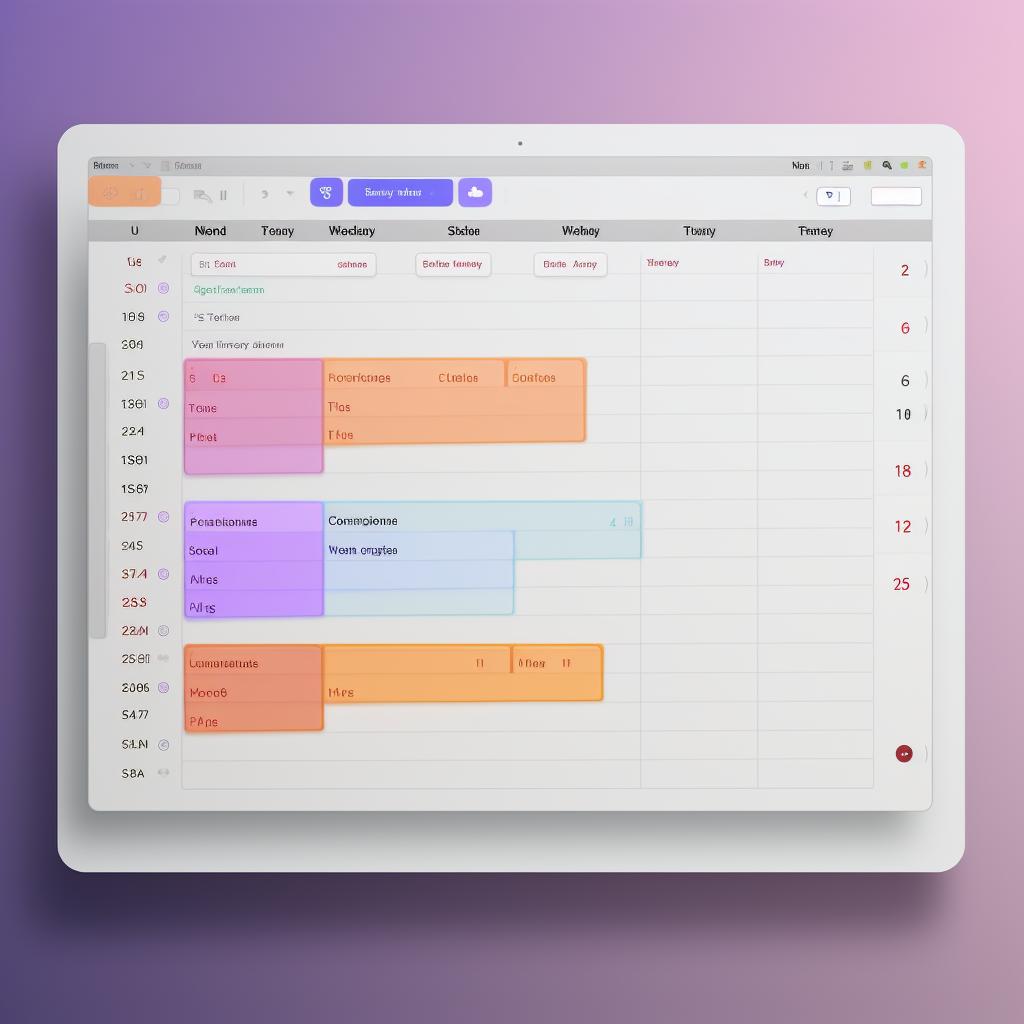 A screenshot of the 'Calendar' tab in the iCal application