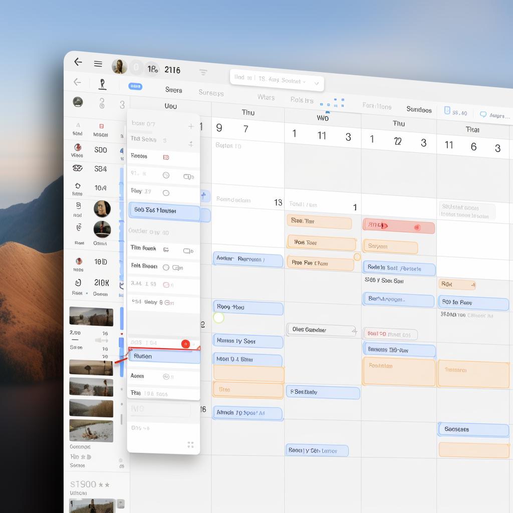 Screenshot of Google Calendar with the newly imported iCal file highlighted in the calendar list