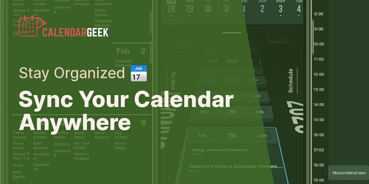 How Do I Sync My Calendar Across All Apple Devices 