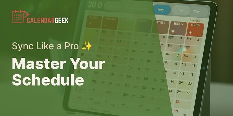 How can I efficiently sync my personal and work calendars?