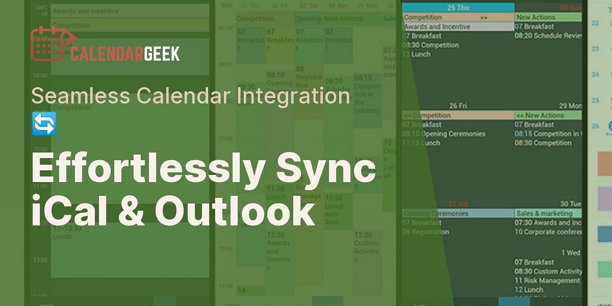 How to sync iCal with Outlook? How to sync iCal with Outlook?