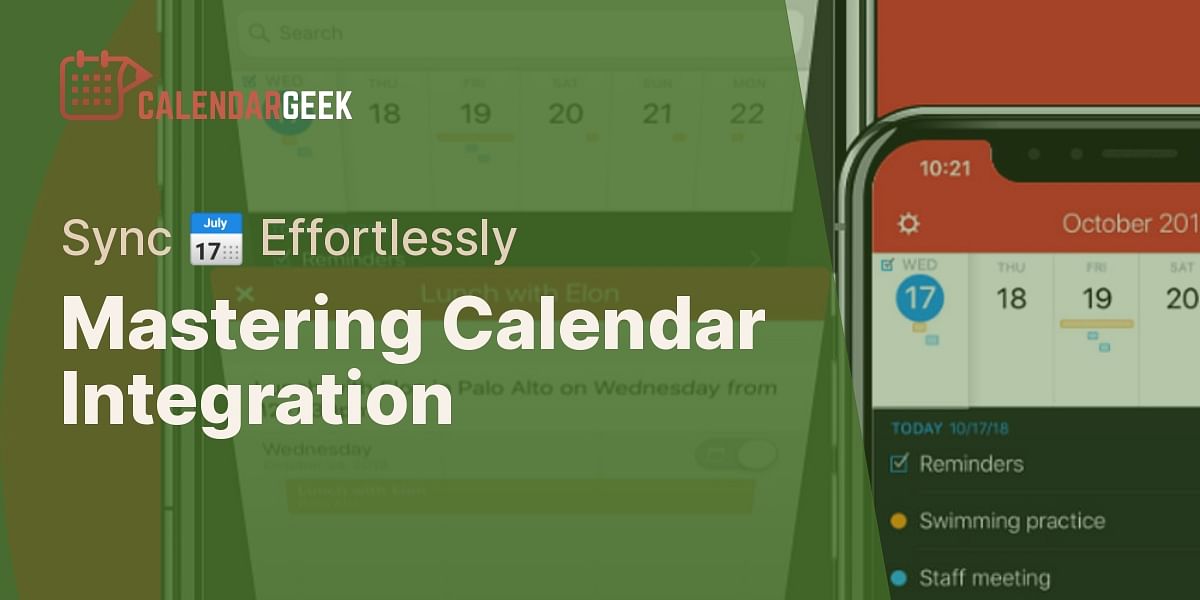 What are the options for integrating multiple calendars?