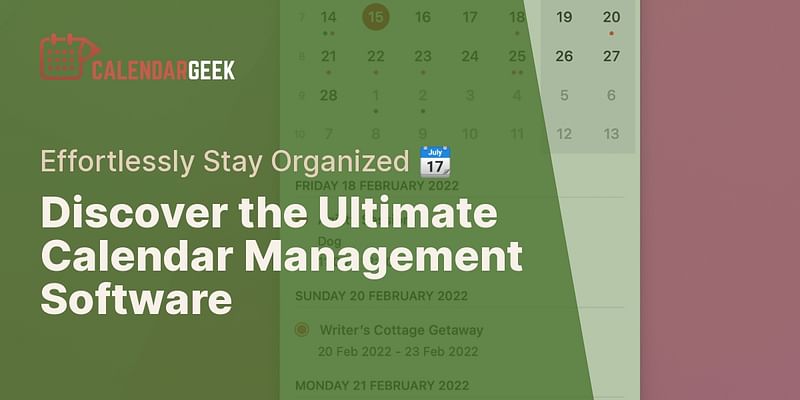 What is the best software for calendar management? What is the best software for calendar management?