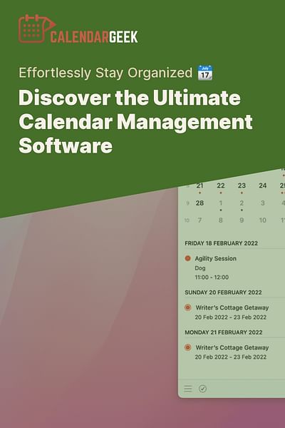 What is the best software for calendar management? What is the best software for calendar management?