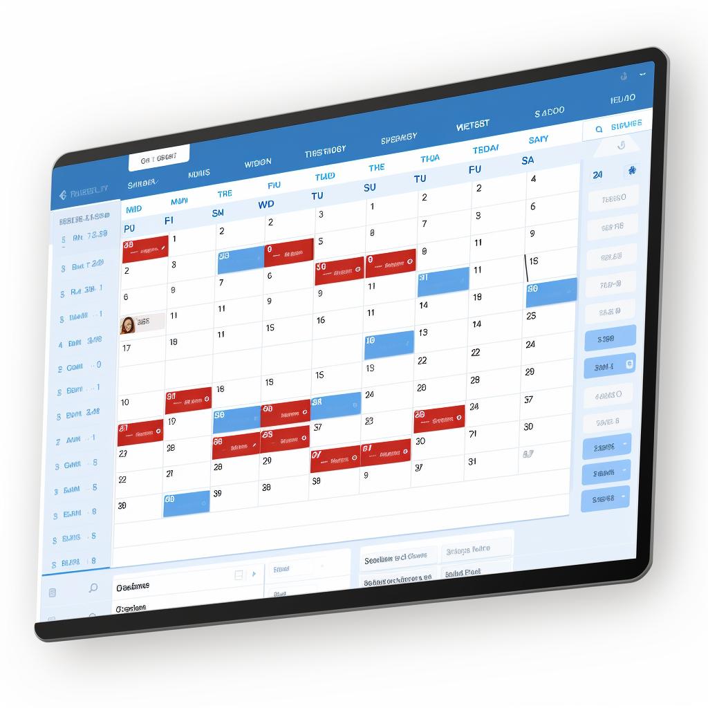 Screenshot of the Dynamics 365 calendar synced with Outlook