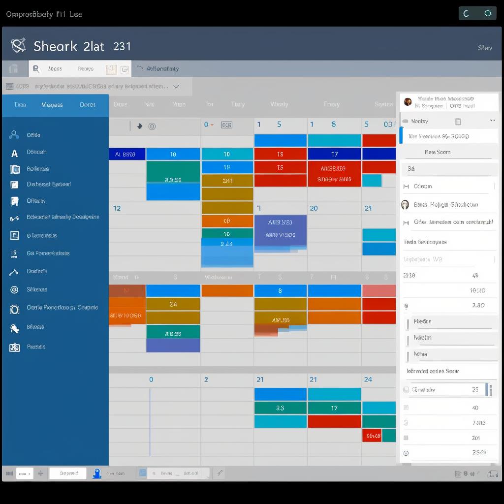 Screenshot of the 'Share' option in the Dynamics 365 calendar